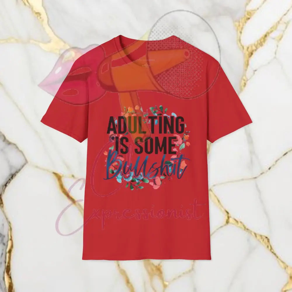 Adulting T-Shirt Red / Xs