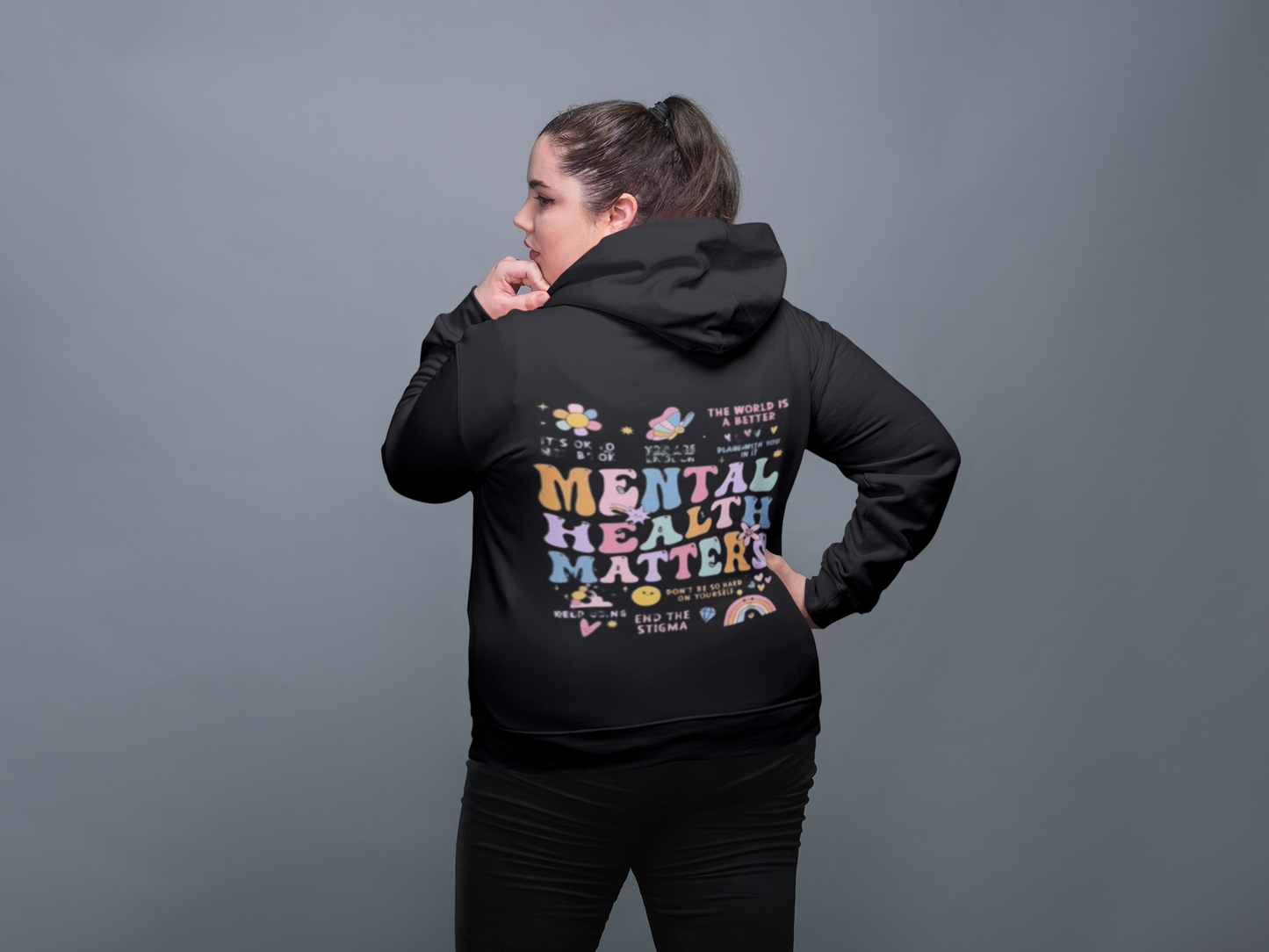 Front/Back Mental Health Matters Hoodie