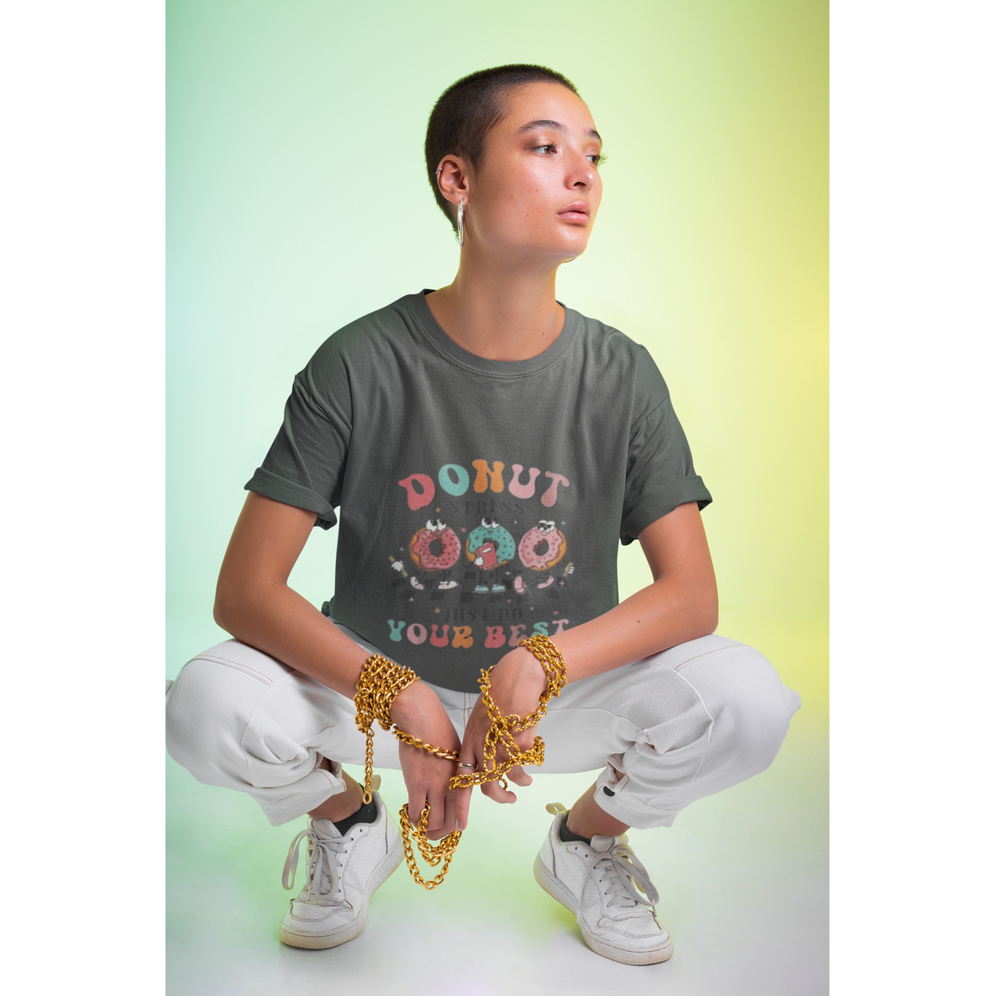 Donut Stress Humor T-shirt