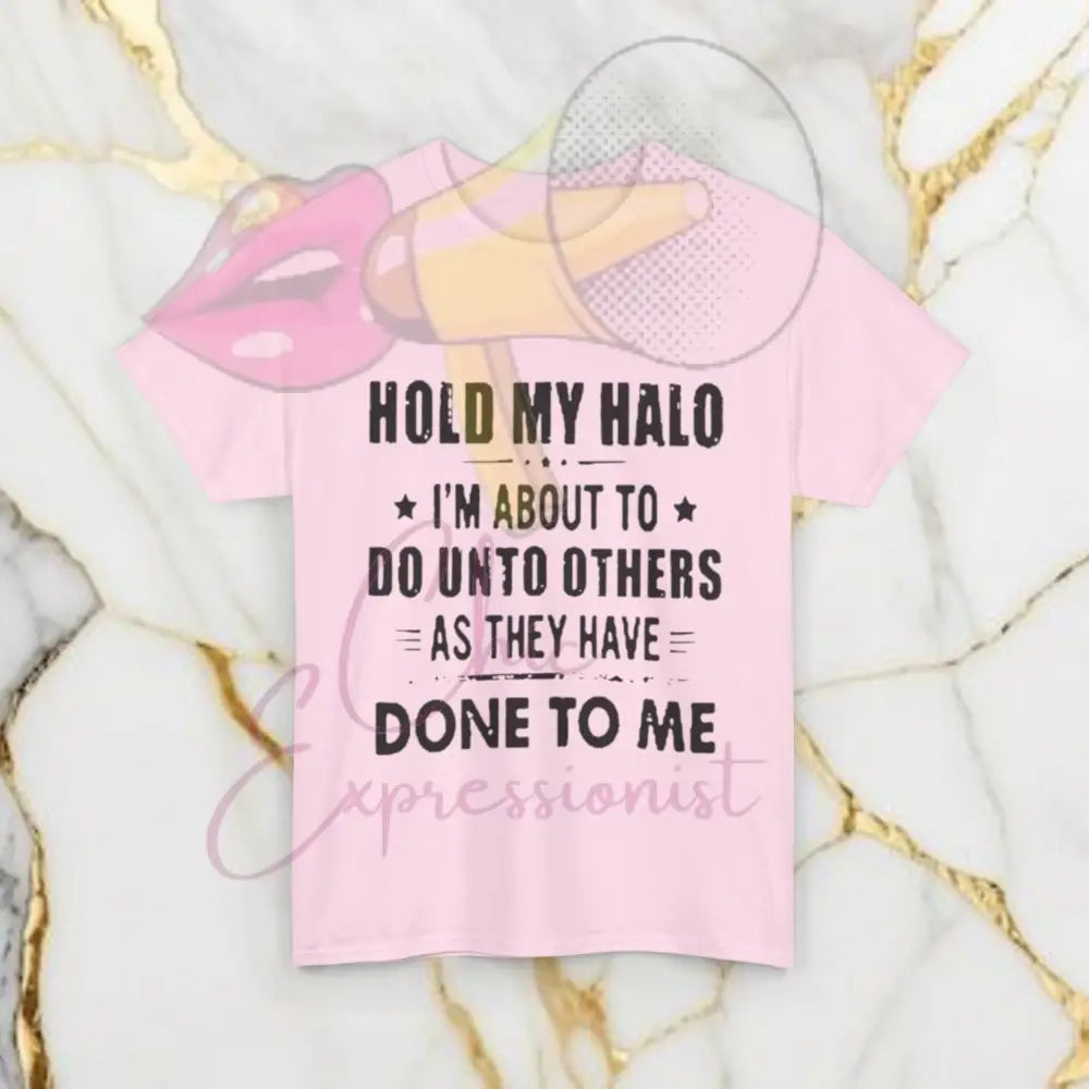 Hold My Halo T-Shirt Light Pink / S