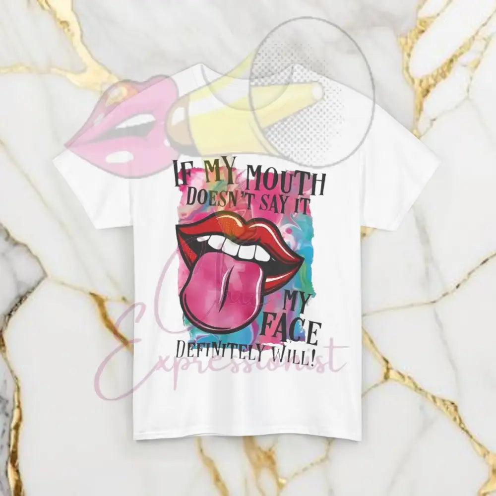 My Face Says It Tee White / S T-Shirt
