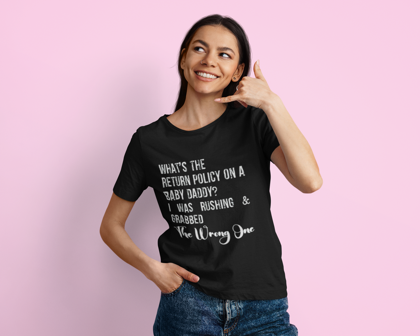 Funny Baby Daddy Return Policy TShirt