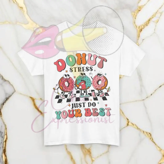 Donut Stress Tshirt White / S T-Shirt