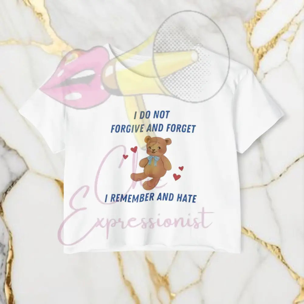 Forgive & Forget Crop Top White / 2Xl T-Shirt