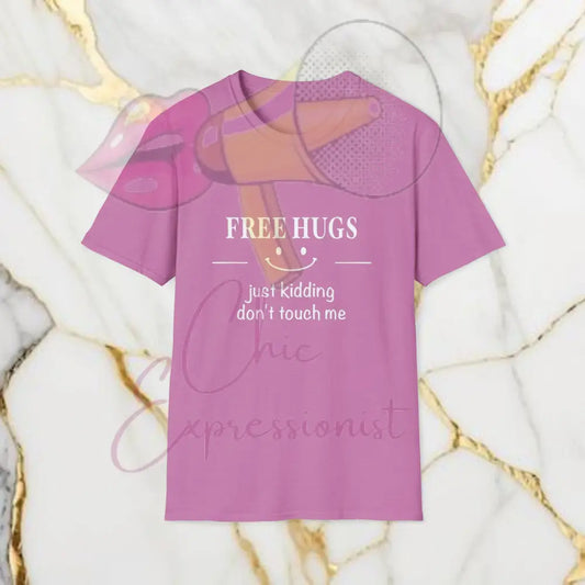Free Hugs T-Shirt Heather Radiant Orchid / S
