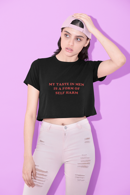 Taste in Men Humor Crop Top