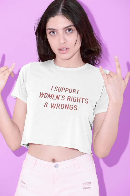 Women’s Rights Attitude Tee Crop Top