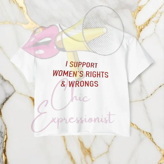 Women’s Rights Crop Top White / 2Xl T-Shirt
